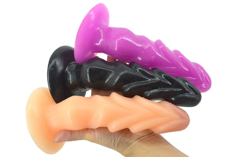 จุกทวารหนักดูดติดพื้น ดิลโด้รูปอวัยวะเพศสุนัขสมจริง ของเล่นทางเพศสำหรับผู้ใหญ่เพื่อกระตุ้นและนวดจุด G ในผู้หญิง