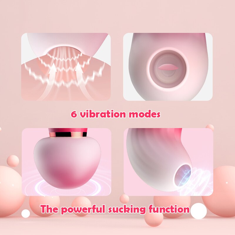 เห็ด Vibrators ไข่ผู้หญิง6โหมดการสั่นสะเทือนเซ็กซ์ทอยสำหรับผู้หญิง Strong ดูดแบบพกพาผู้ใหญ่ของเล่นสำหรับผู้หญิง