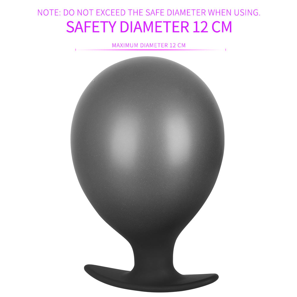 Expandable Prostate Massager Butt Plug อุปกรณ์ช่วยสำเร็จความใคร่สำหรับผู้ใหญ่ จุกเสียบก้นที่พองลมได้ ซิลิโคนขนาดใหญ่พิเศษ จุกเสียบก้นสำหรับสวนทวาร ปั๊มขยายทวาร จุกขยายทวาร