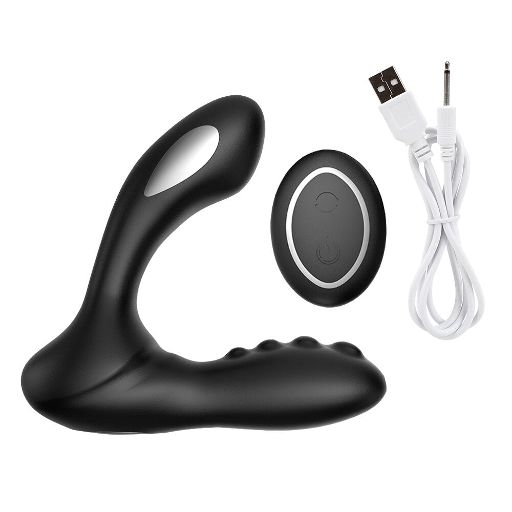 IKOKY 8 Speed Electric Shock Anal Dildo Vibrator Prostate Massager Perineum Stimulator Sex Toys for Men Women Gay Anal Butt Plug