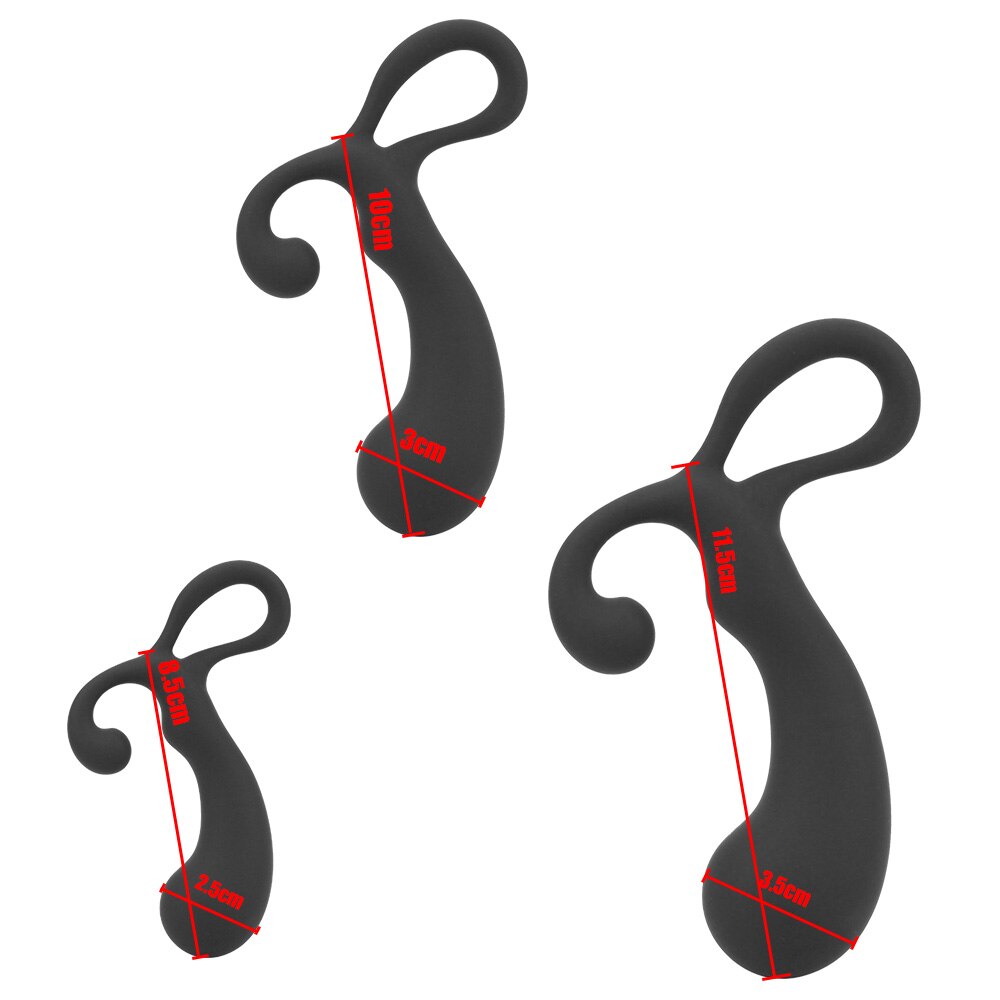 IKOKY Anal Plug Training Set Butt Plugs 3 Size Mini Dildo Prostate Massager Sex Toys for Woman Male Beginner Silicone Sex Shop