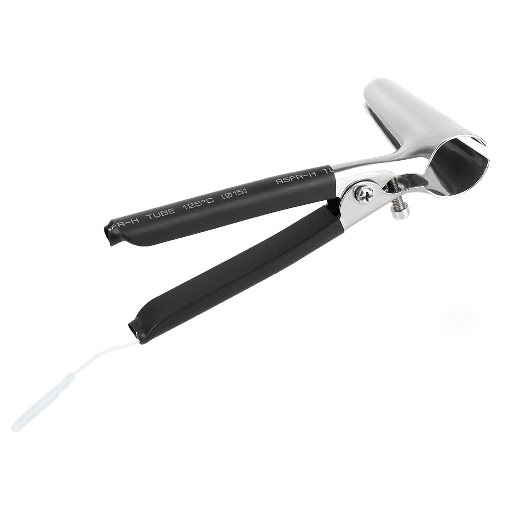 IKOKY Electric Shock Anal Expander Anal Speculum Vaginal Dilator Medical Themed Toys Sex Toys for Women Stainless Steel
