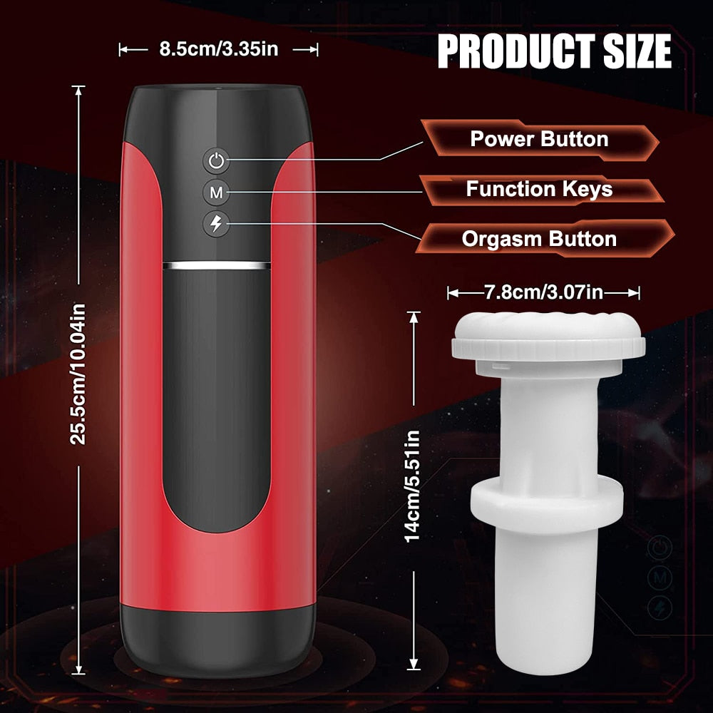 IPX7อัตโนมัติ Masturbator ชายการสั่นสะเทือนอมควยเครื่อง Masturbation คัพเพศของเล่นสำหรับชายผู้ใหญ่สินค้าสำหรับชาย