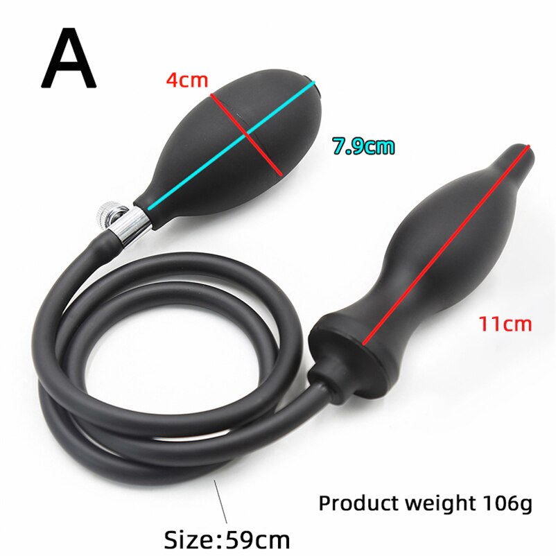 Inflatable Anal Plug ชาย Sissy เริ่มต้น Butt Plug ชุด Dildo Anal ปั๊มผู้ใหญ่อุปกรณ์เซ็กซ์ทอยสำหรับผู้หญิงผู้ชายเกย์ I122W