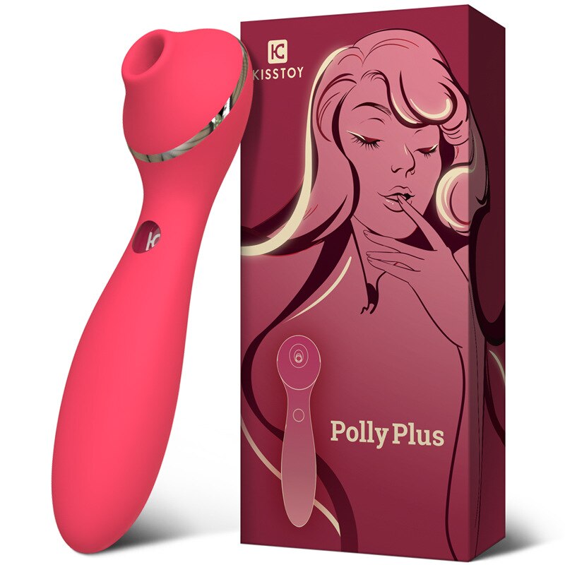 KISTOY Polly Plus 2in1 เครื่องทำความร้อน Vibrator กระตุ้นคลิตอริสและจุด G พร้อมฟังก์ชันดูดและ Dildo ของเล่นเซ็กส์สำหรับผู้หญิง