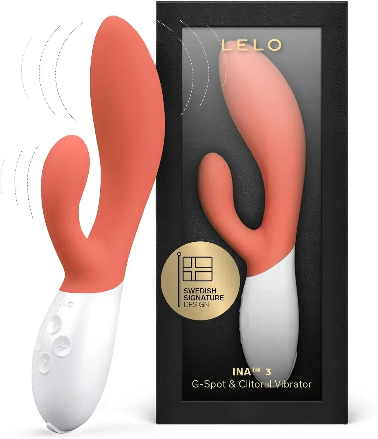 LELO INA 3 เครื่องสั่นกระต่าย G-Spot สำหรับผู้หญิง เครื่องสั่นกระต่ายสำหรับผู้หญิงพร้อมโหมดสั่น 10 โหมด ของเล่นผู้ใหญ่