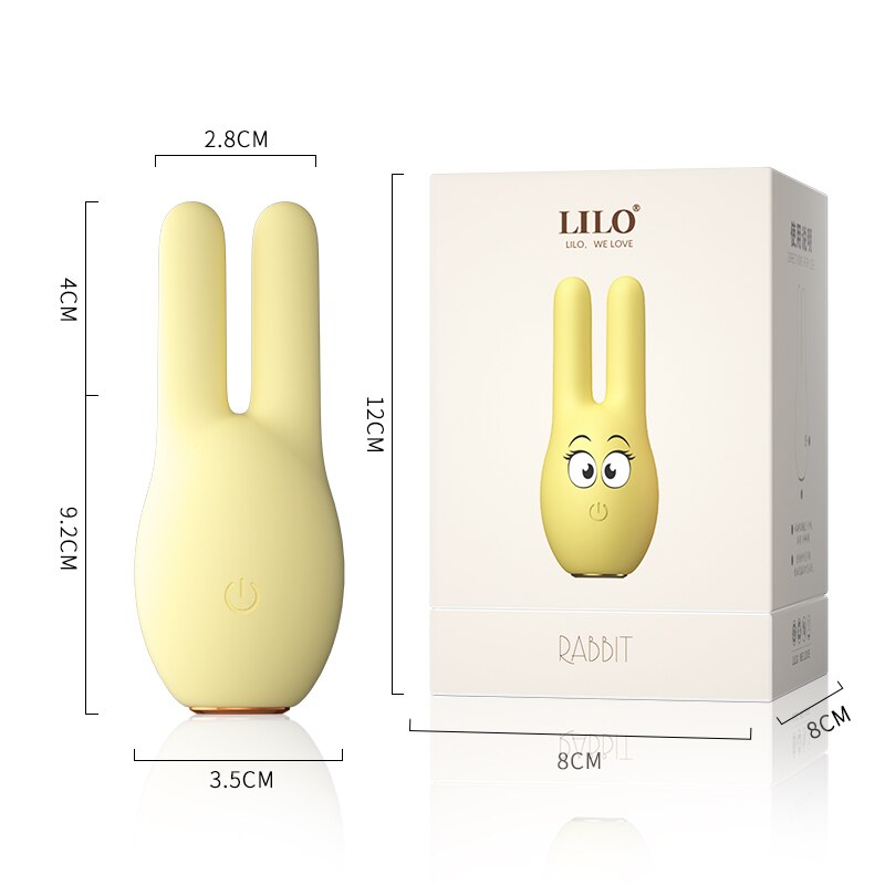 Rabbit Vibrator G-Spot Massager ของเล่นนวดหัวนมผู้หญิง แคลมป์กระตุ้นคลิทอริสช่องคลอด อุปกรณ์สำเร็จความใคร่หญิง