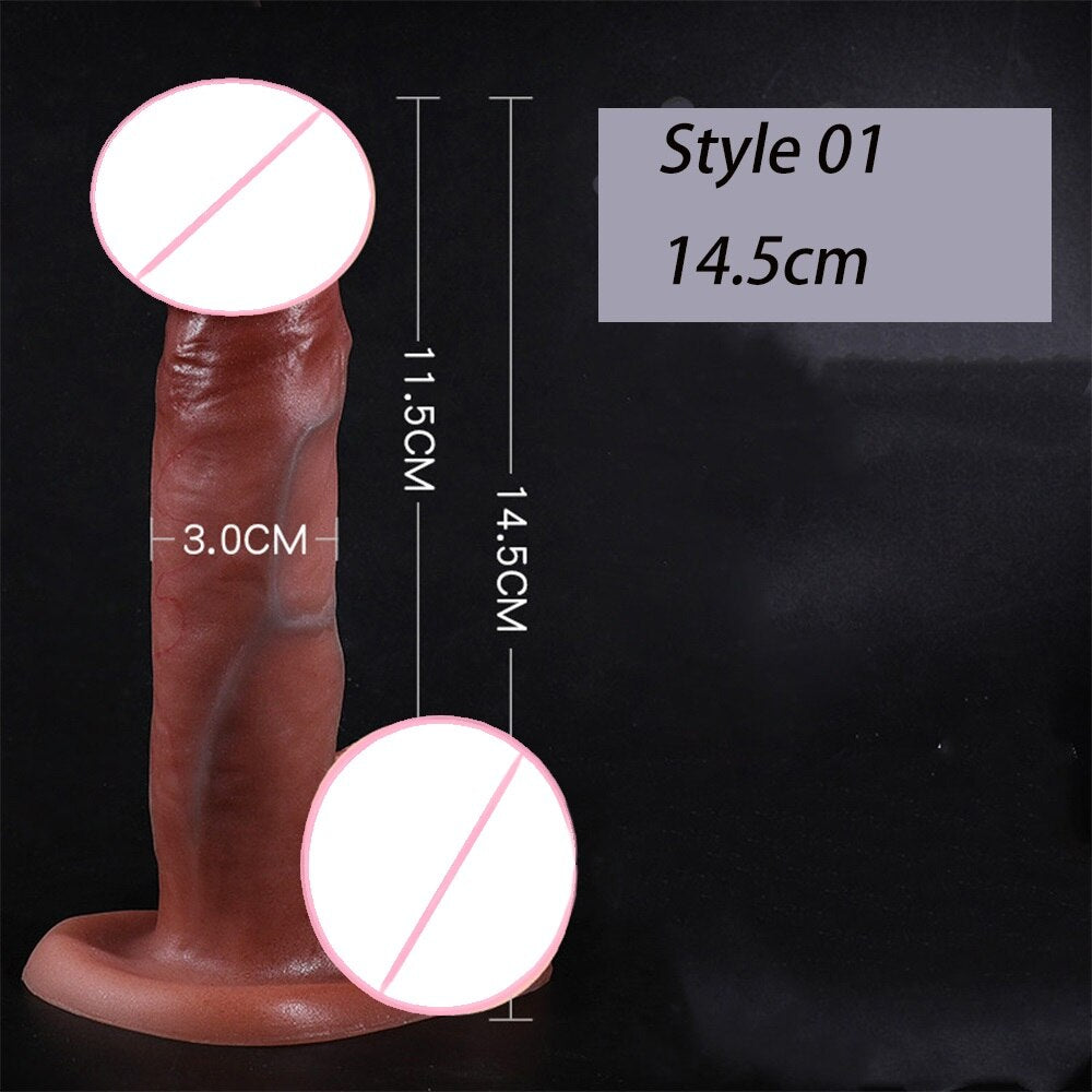 สมจริง Penis ขนาดใหญ่ Dildos พร้อมถ้วยดูดสำหรับผู้หญิงเลสเบี้ยนของเล่น Big ปลอม Dick ซิลิโคนสำเร็จความใคร่ผู้ใหญ่เพศผลิตภัณฑ์