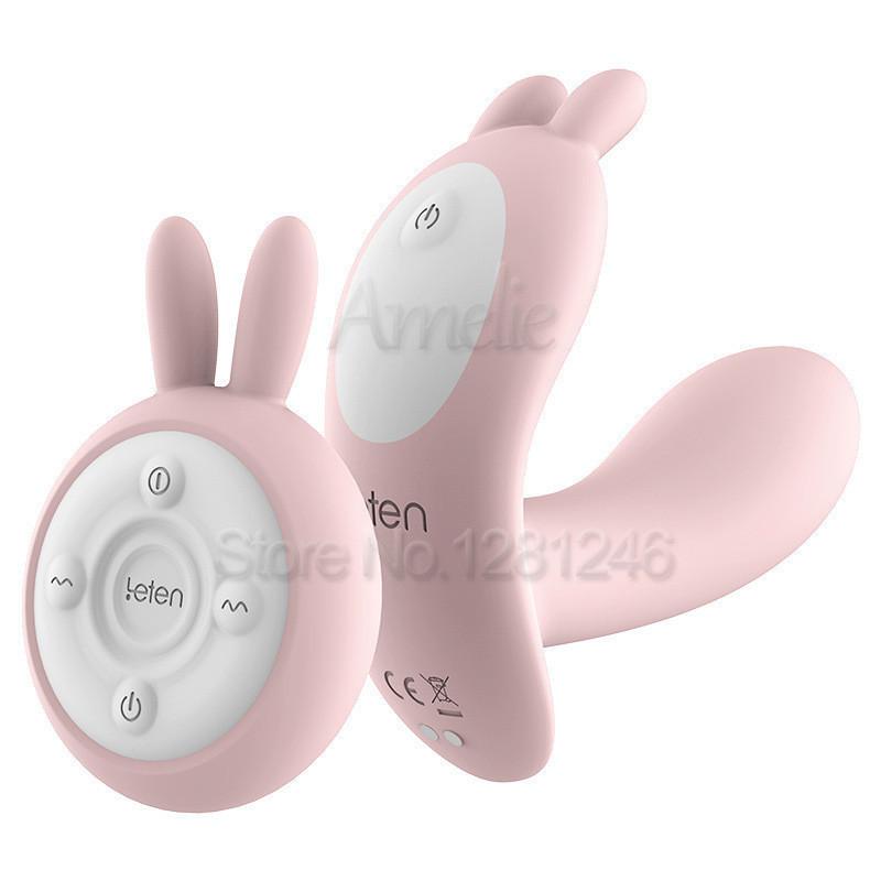 Leten 10 สปีด เครื่องสั่นทำความร้อน นวดคลิตอริส จุด G ไร้สาย ควบคุมจากระยะไกล สวมใส่กับกางเกงชั้นใน ของเล่นทางเพศสำหรับผู้หญิง