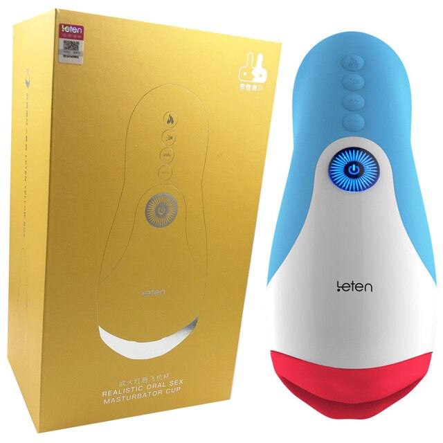 Leten 5 Types Deep Throat Artificial Vagina Male Masturbator Retractable Mouth Oral Heating Sucking Vibrator Sex Toys for Men