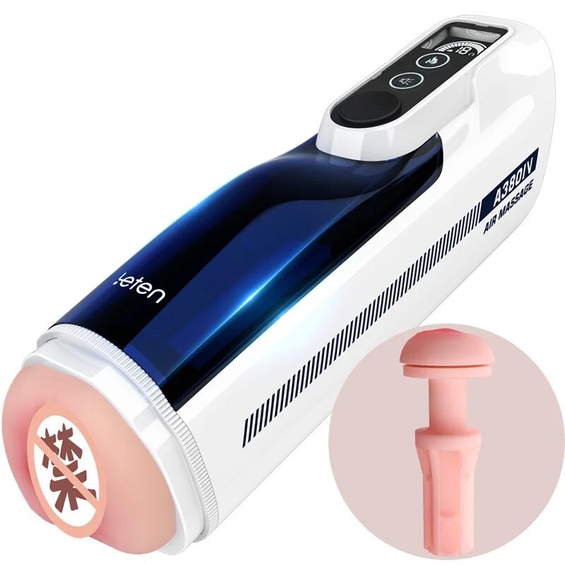 Leten A380 III อัพเกรดลูกสูบ Telescopic Masturbator ความร้อนช่องคลอด Thrusting Moaning เครื่องสำเร็จความใคร่ด้วยตัวเองเพศของเล่นสำหรับผู้ชาย