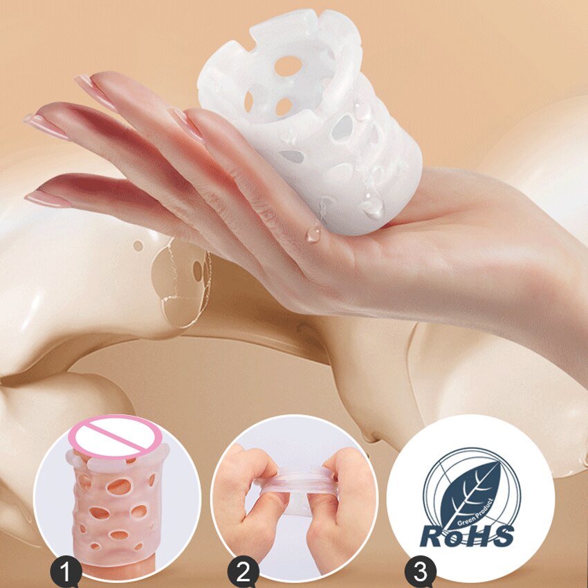 Leten Foreskin Resistance Complex Ring Sex Toys for Men Male Lock Ring Correction Device Day Night Combination Adult Sex Product