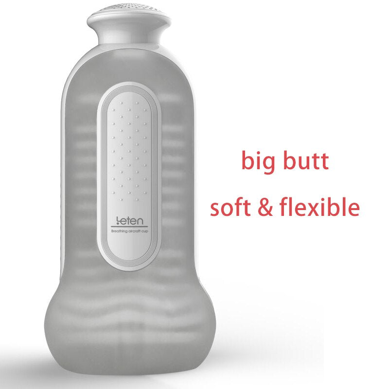 Leten Manual Anal Masturbator 3 Level Suction Vacuum .Automatic Female Sex Moanning. Virtual Skin for Men Masturbation Cup