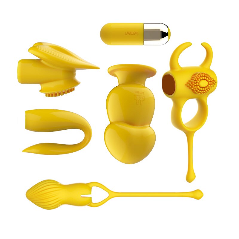 Leten ของเล่นเซ็กซี่สำหรับผู้หญิง เครื่องสั่น 7 โหมด เครื่องดูดคลิตอริส เลียลิ้น Dildo G-Spot ห่วงสวม Sucker ปลั๊กทวาร Masturbators