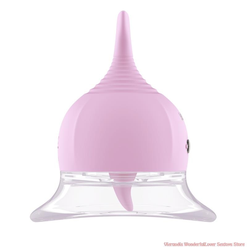 Leten Sucking Vibrator Female Tongue Lick Nipple Clit Pussy Oral Blowjob Clitoris Stimulator Sucker Vibrating Sex Toy for Couple