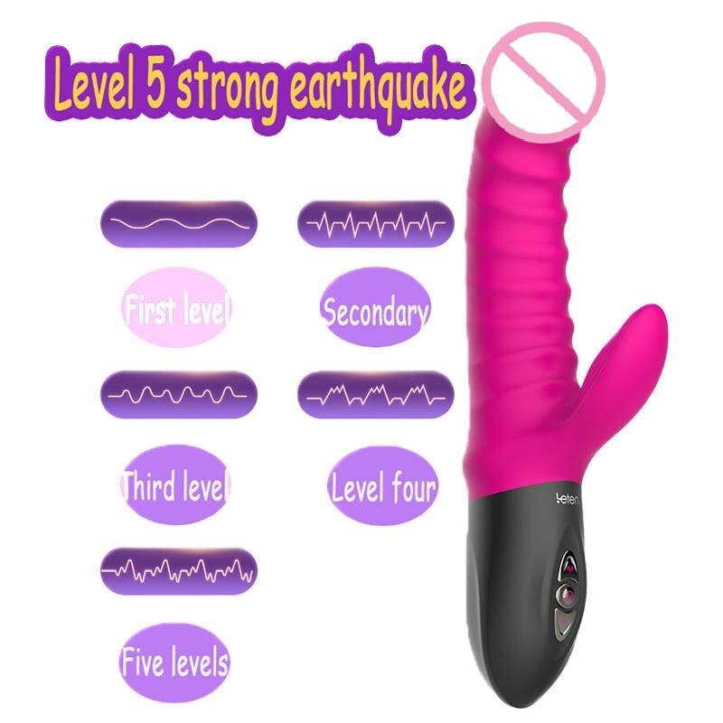 Leten Thrusting Vibrator Heating Electromagnetic Pulse Sex Toys for Woman