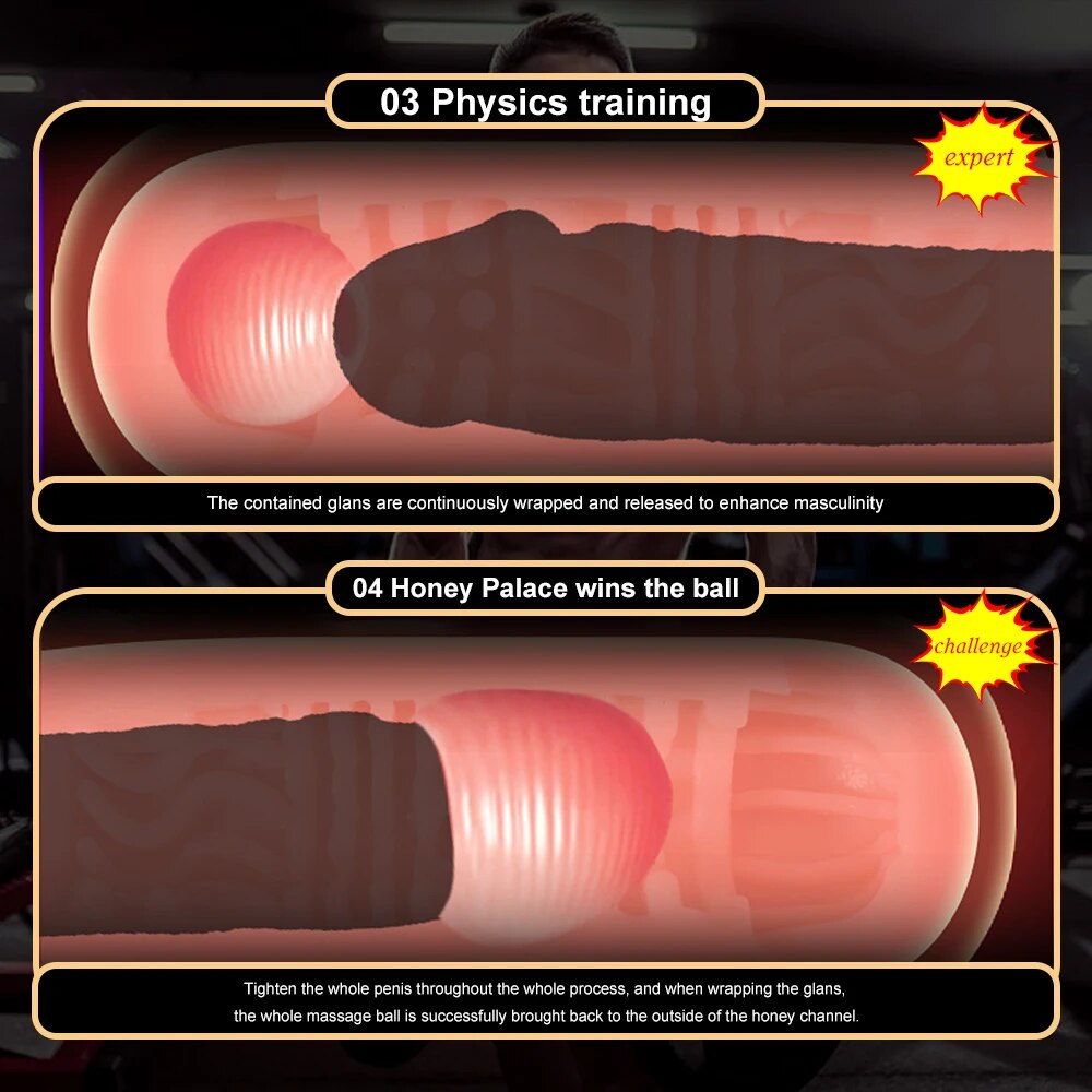 Male Masturbator for Men Sex Toys Soft Real Silicone Vagina Vacuum Pocket Double Blowjob Masturbation Cup for Couple