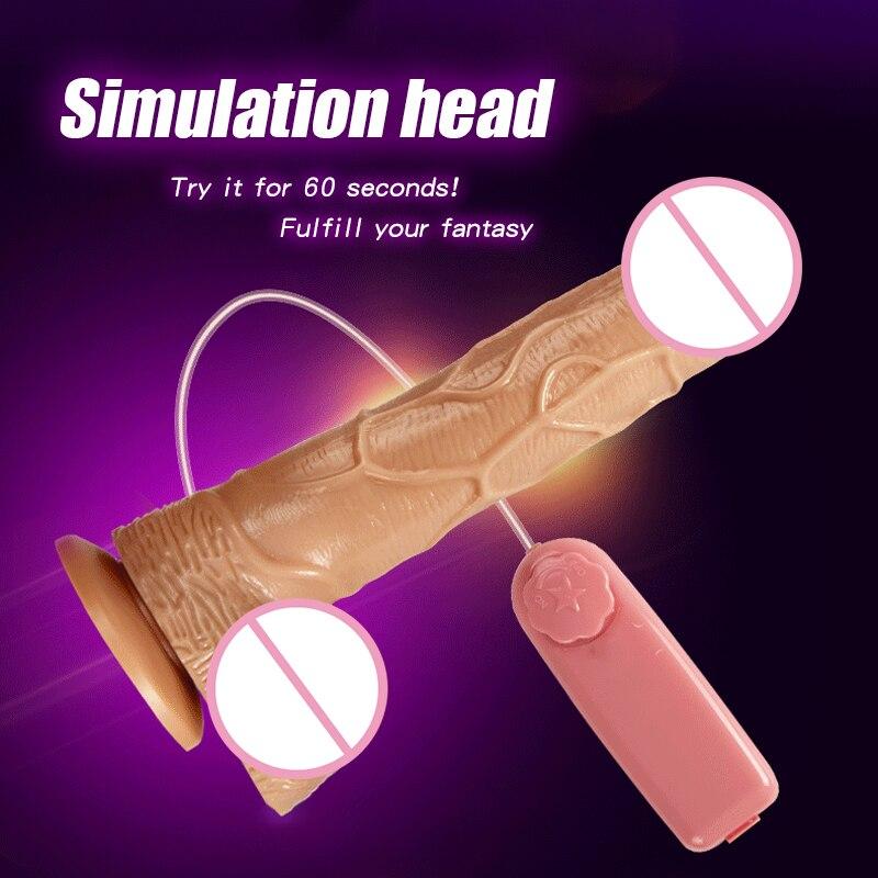 Realistic Female Vibrator Dildo Huge Remote Control Penis with Suction Cup G-Spot Masturbation Sex Toys for Women