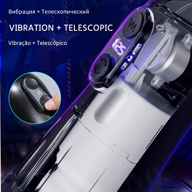 Masturbation สำหรับชาย Automatic Piston Telescopic อัจฉริยะอมควยดูด Masturbator Sex Machine สำหรับชายผู้ใหญ่ของเล่นสำหรับชาย
