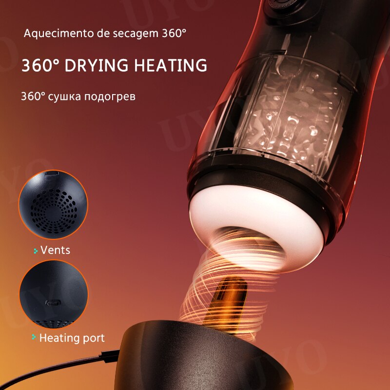 Masturbation สำหรับชาย Automatic Piston Telescopic อัจฉริยะอมควยดูด Masturbator Sex Machine สำหรับชายผู้ใหญ่ของเล่นสำหรับชาย