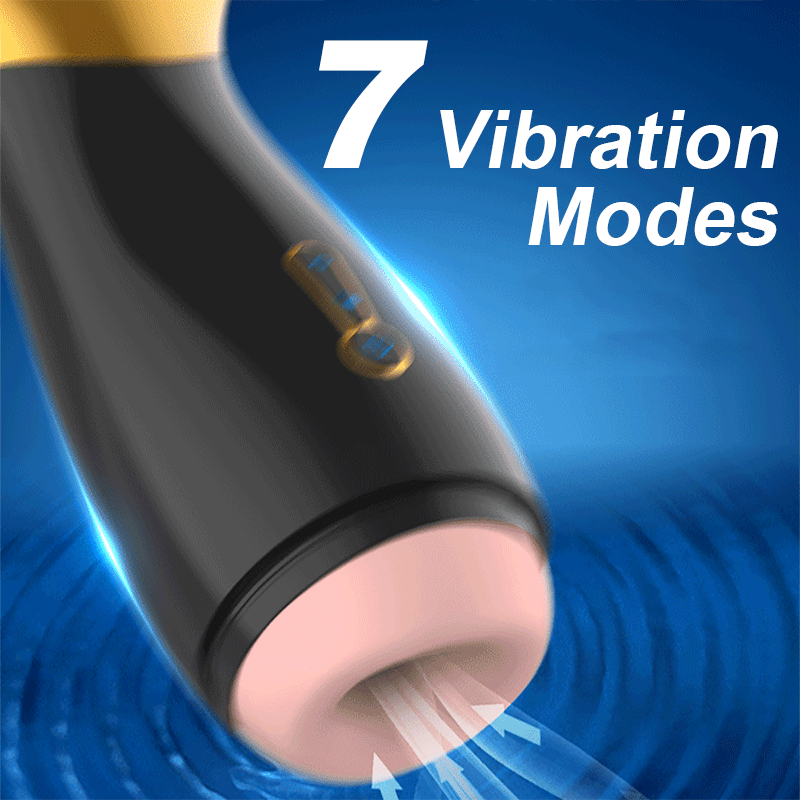 Automatic Suction Male Masturbator One-Click Orgasm Suction 7-Mode Vibration 3D Realistic Vagina Pussy Oral Sex Toy for Men