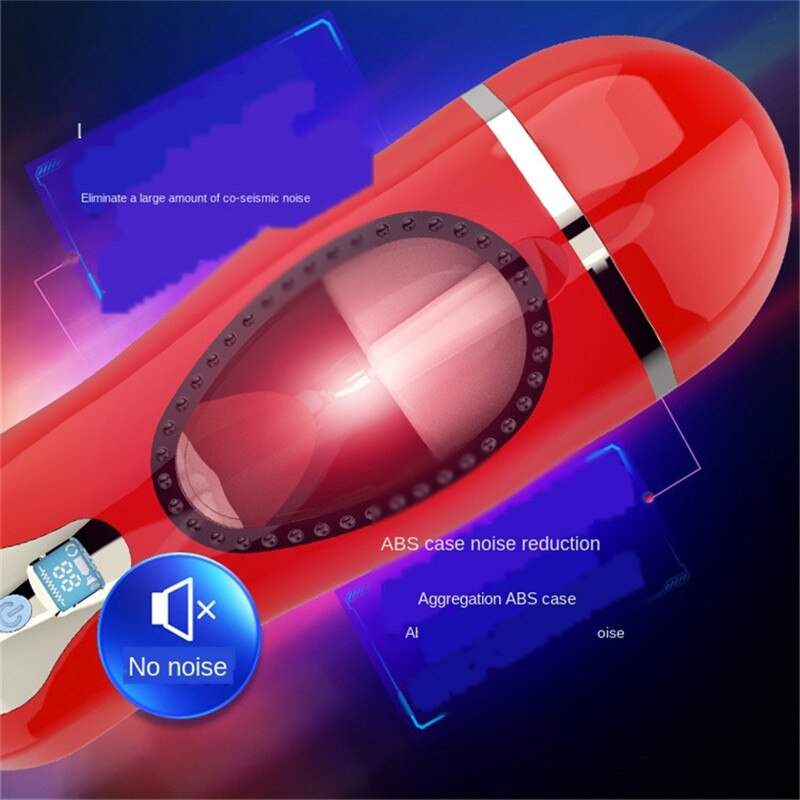 อมควยลิ้นเลียชาย Masturbator Vibrator สำหรับผู้ชายอัตโนมัติ Oral Deep Throat ช่องคลอด Masturbator ถ้วยความร้อนชายของเล่น