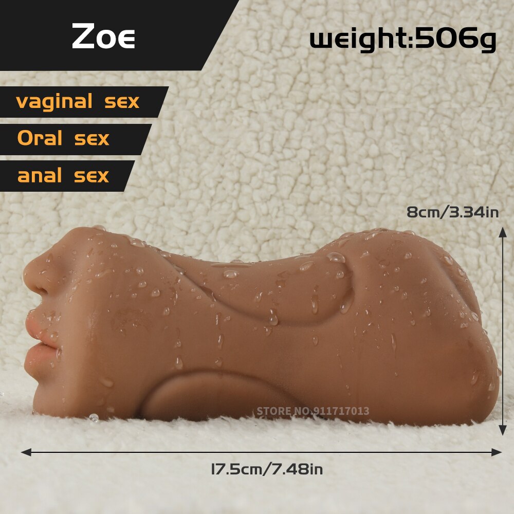 กระเป๋าจริงหีช่องคลอดประดิษฐ์ชาย Masturbators ถ้วยนุ่มลึกสมจริง Anal ซิลิโคน Sextoys Sex Toys