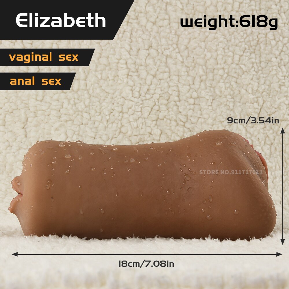 กระเป๋าจริงหีช่องคลอดประดิษฐ์ชาย Masturbators ถ้วยนุ่มลึกสมจริง Anal ซิลิโคน Sextoys Sex Toys