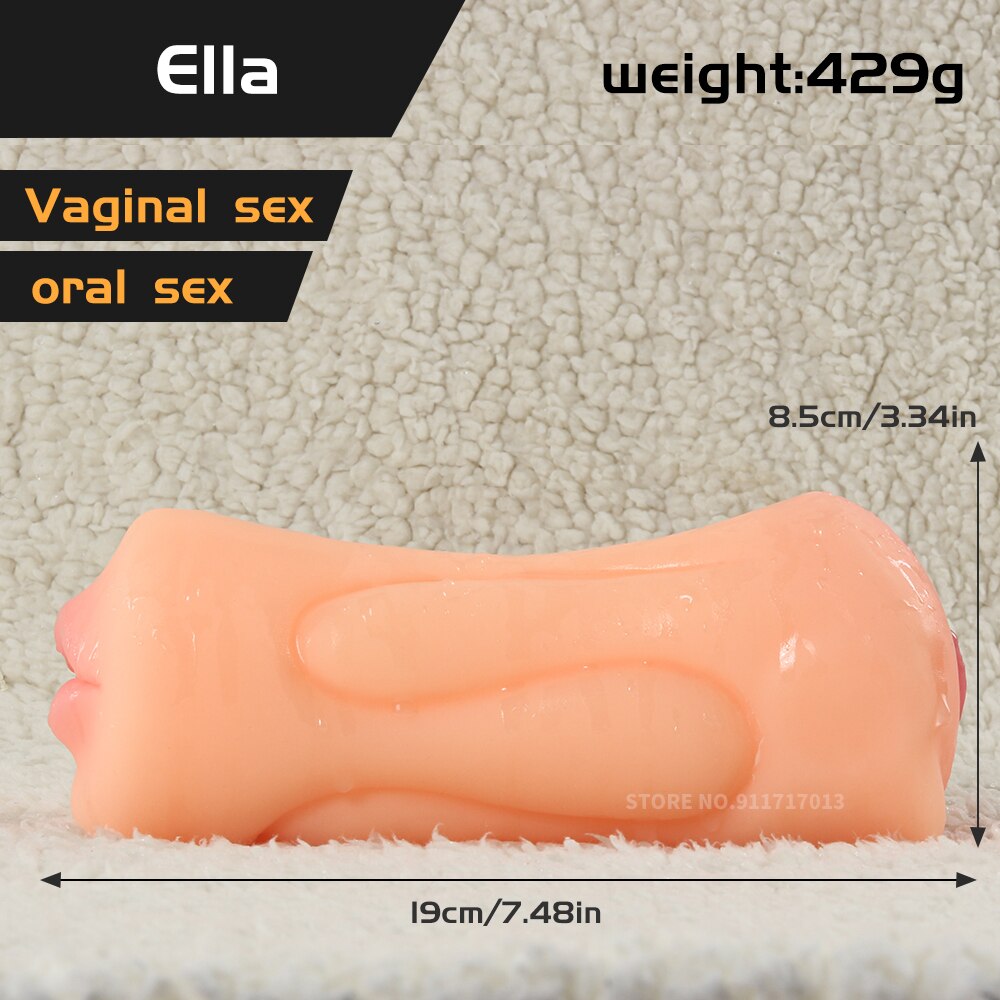 กระเป๋าจริงหีช่องคลอดประดิษฐ์ชาย Masturbators ถ้วยนุ่มลึกสมจริง Anal ซิลิโคน Sextoys Sex Toys