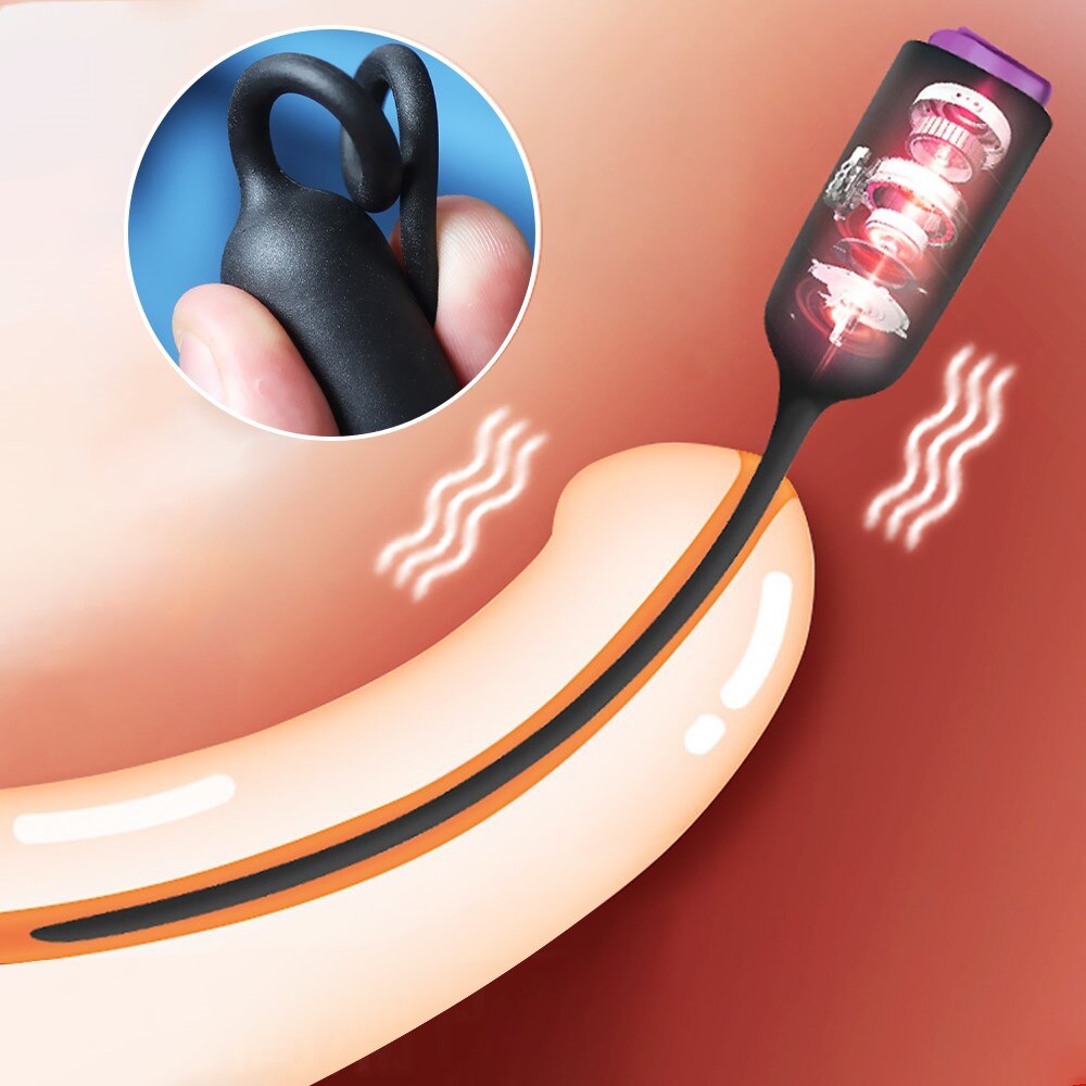 Masturbators ไข่สำหรับชาย Urethral เสียง Vibrators Masturbation ชายเครื่องมือ Catheter Urethra Dilator ม้า Sticks ของเล่น