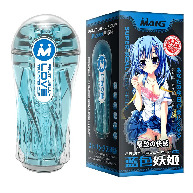 Men's Transparent Massage Masturbator Adult Erotic Toys Vagina Masturbation Blowjob Male Piston Automatic Mastubator Real Vagina