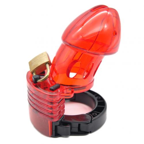 Mini Male Chastity Cock Cage Penis Belt Lock with Four Rings Gay G-spot Stimulator Adults Sex Toys for Man