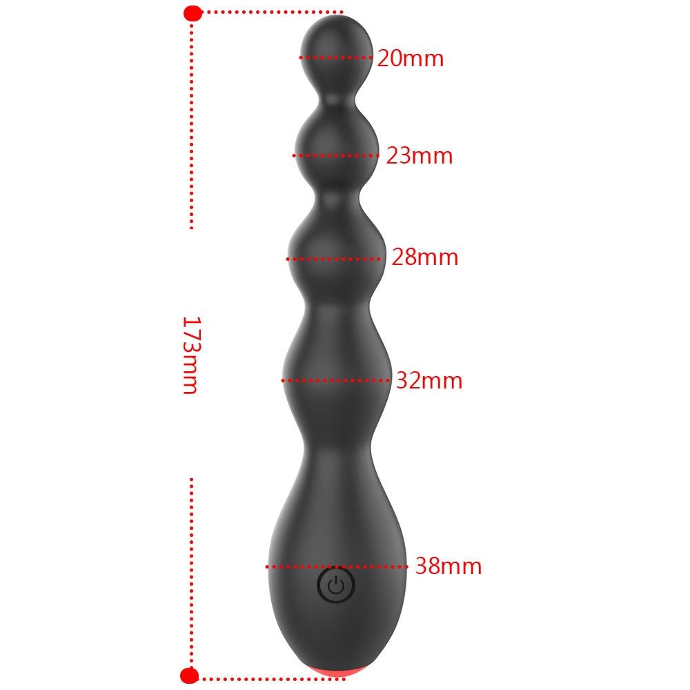 OLO Anal Beads Vibrator Prostate Massager 10 Speed Erotic Sex Toy for Women Clitoris Stimulator Vibrating Butt Plug