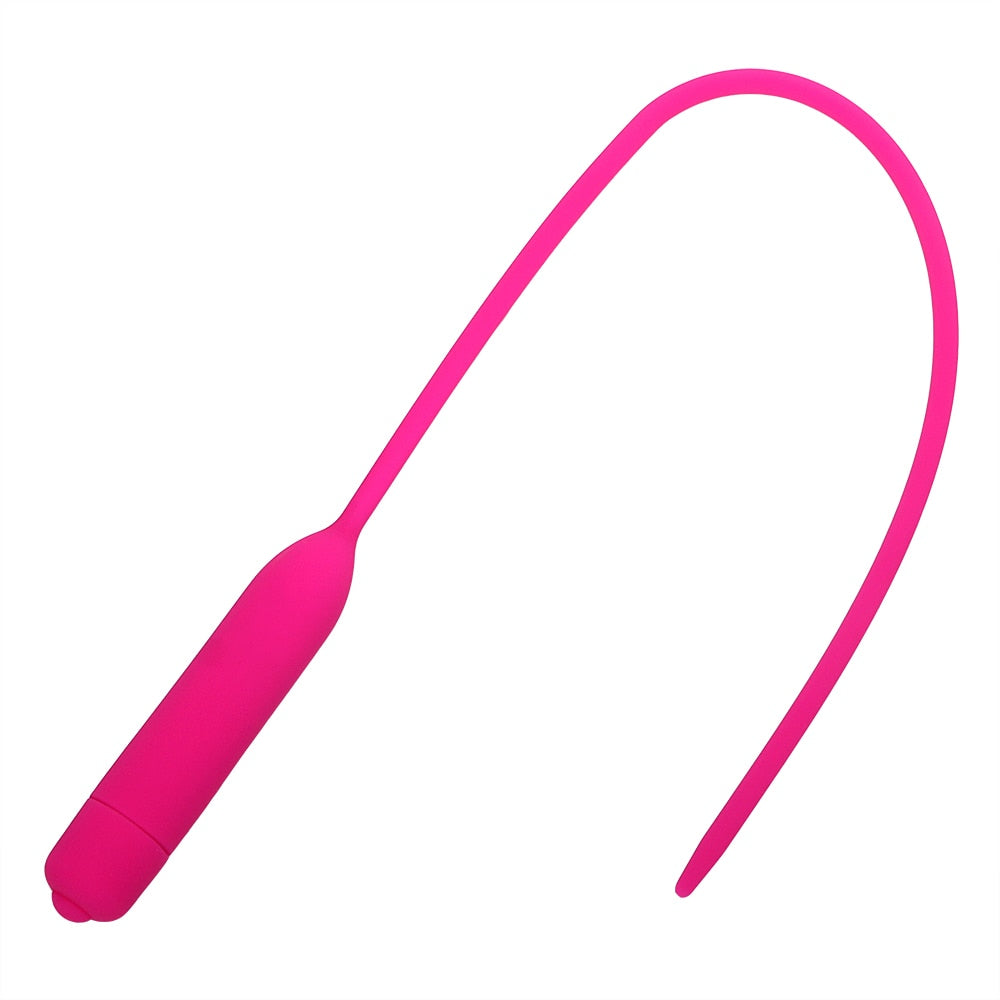OLO Catheters Vibrator 5.5 มม. อุปกรณ์สอดท่อปัสสาวะสำหรับผู้ชาย ของเล่นทางเพศซิลิโคนขยายท่อปัสสาวะช่วยสำเร็จความใคร่