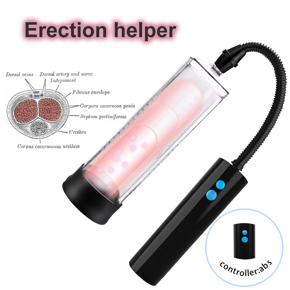 Penis Pump Vacuum Pump Sex Toy for Men Gays Penis Pump Enlarger Male Masturbator Bigger Growth Enlargement Device Sex Products
