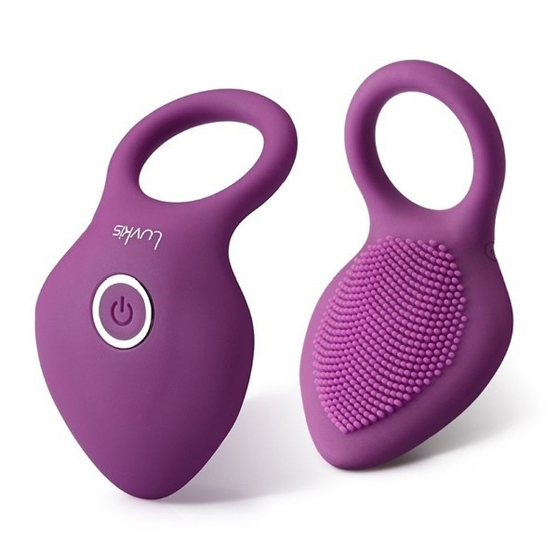 Penis Ring Vibrating Clitoris Stimulator G Spot Sex Toys for Couple Vibro Delay Lick Vagina Orgasm Lock Fine Sleeve Vibrator