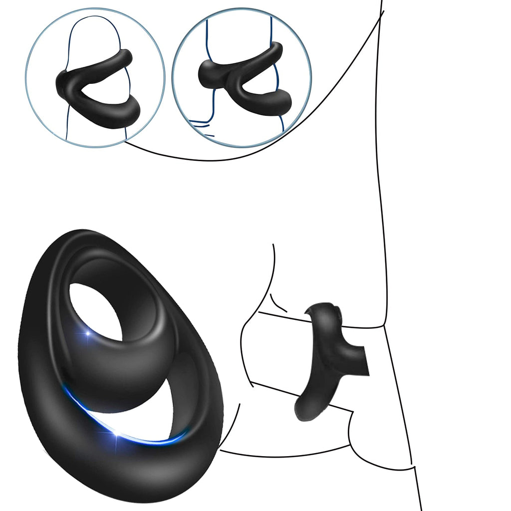 Penis Sleeve Ring Male Delayed Ejaculation Cock Ring Penis Enlargement Penis Attachment Male Cock Chastity Cage Sex Toys for Men