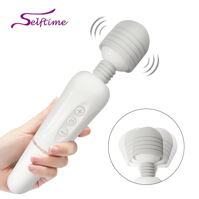 Powerful AV Magic Wand Body Massager USB Charge G Spot Vibrators for Women.Adult Vibrator Sex Toys for Woman.Female Sex Products
