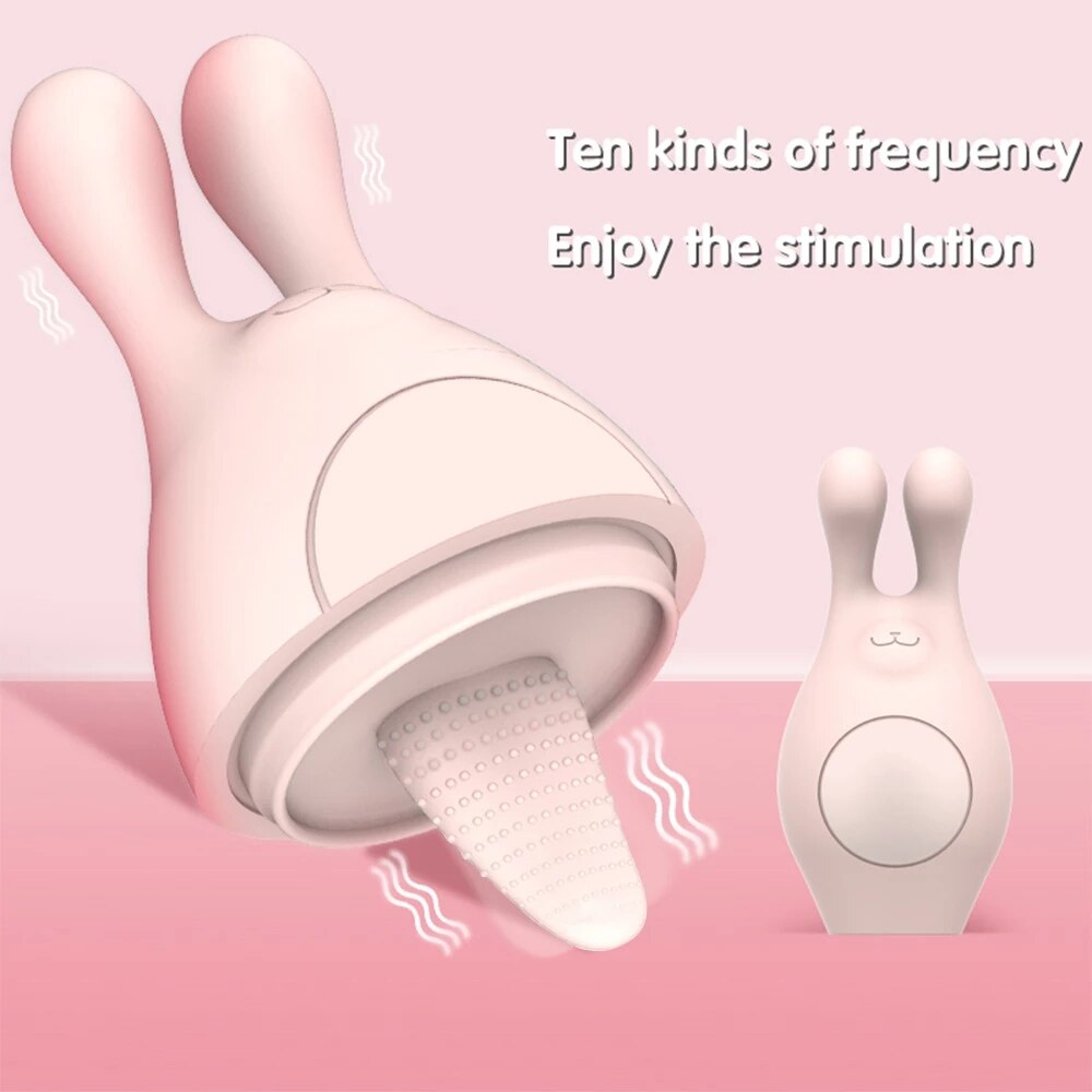 Rabbit Huge Tongue Dildo Vibrator สำหรับผู้หญิง เครื่องนวดช่องคลอดทำความร้อน ของเล่นเลียออรัล กระตุ้นคลิตอริส ของเล่นทางเพศสำหรับผู้หญิง