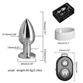 Remote Control Metal Anal Plug Vibrators Adult Vagina Dilator Women Sex Toys Butt Plug SM Outdoor Play Anus Expansion Beads