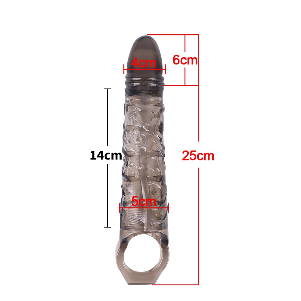 ขนาดใหญ่เครื่องขยายอวัยวะเพศชายเสื้อ Reusable ถุงยางอนามัย Delayed Ejaculation Cock แหวน Dick Enlargemen เซ็กซ์ทอยสำหรับชาย Intimate ดี