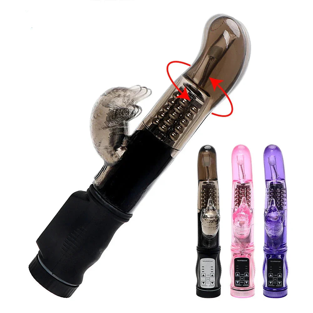 Rotate Dildos Anal Plug Rabbit Vibrators for Women Clitoris Vagina Butt Massage Sex Toys Adult Erotic Machine Female Sextoy Shop