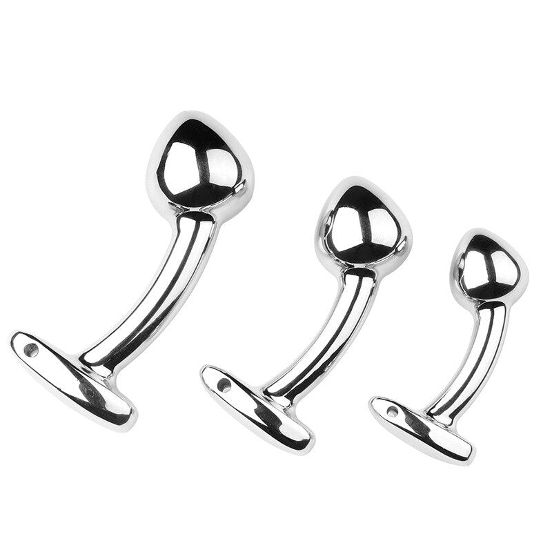 S/M/L Sex Metal Anal Toys Female Adult Sex Products Men and Women Ass Plug Stainless Steel Anal Plug Sex Toys Anal Dildo Toys