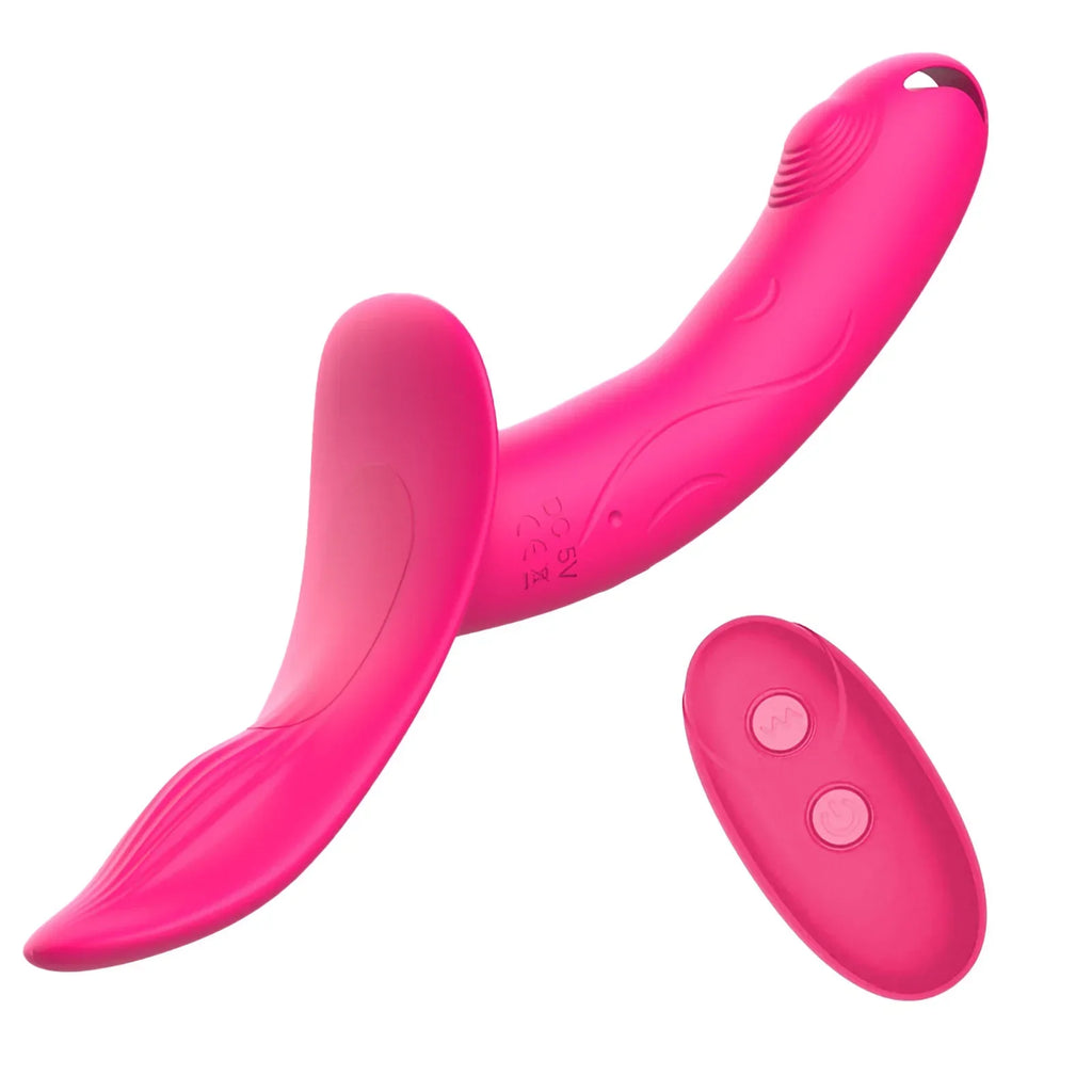 7 Speeds Wearable Double Vibrators For Women Lesbian Couples USB Rechargeable Strapless Strap on Dildo Female Adults Sex Toys