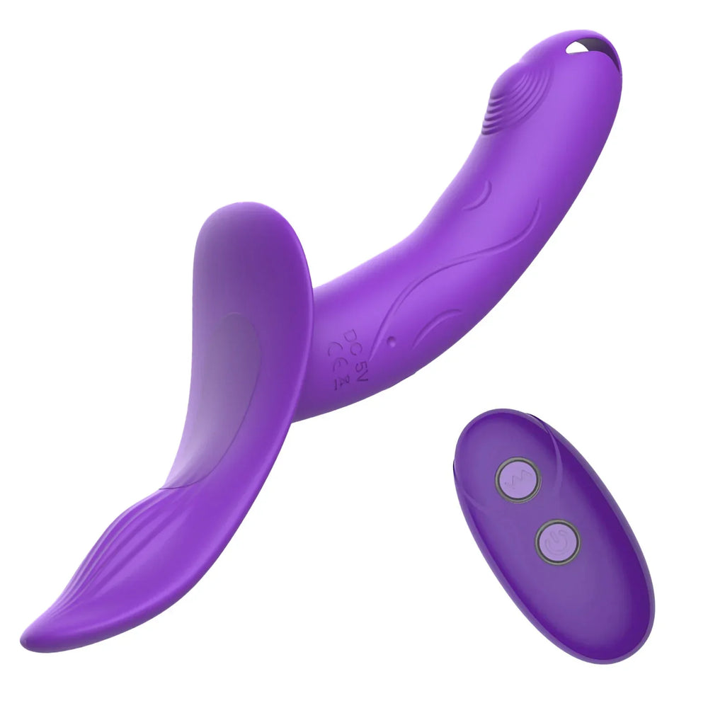 7 Speeds Wearable Double Vibrators For Women Lesbian Couples USB Rechargeable Strapless Strap on Dildo Female Adults Sex Toys