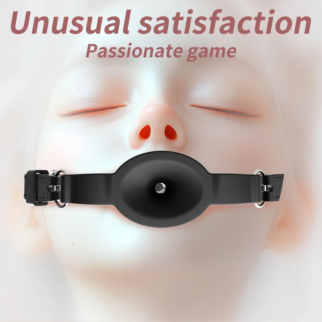 New Silicone Mouth Gags BDSM Breathable Ball Gag Adjustable Belt Mouth Adult Games Erotic Sex Toys For Couple Role Play Sexyshop