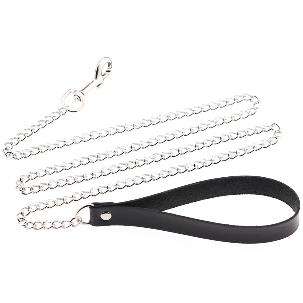 สร้อยคอโชกเกอร์ BDSM สไตล์พังค์สำหรับผู้ชาย สร้อยคอหนังสังเคราะห์โกธิค โซ่คาดตัวสำหรับผู้หญิง