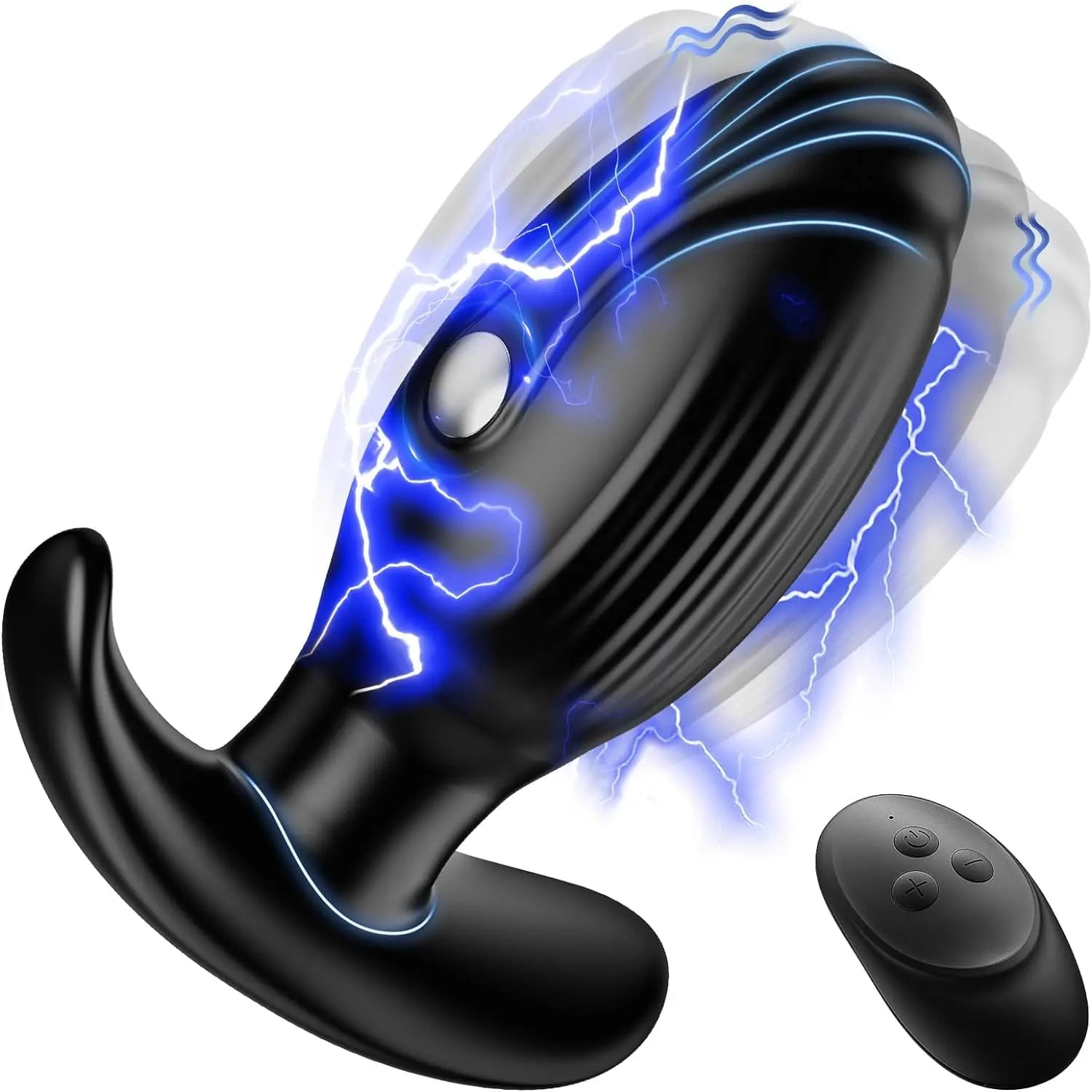 เครื่องสั่นปลั๊กก้นช็อตไฟฟ้า นวดต่อมลูกหมาก ปลั๊กก้นไร้สาย 10 ระบบสั่น และ 3 ระบบชีพจร ของเล่นทางเพศสำหรับคู่รัก เกย์ และผู้หญิง