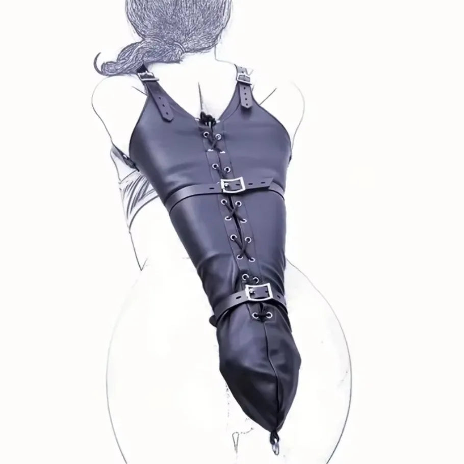 Adult Erotic Arm Restraints Sleeves BDSM Women's Bondage Leather Handcuffs Restraints Alternative Flirting Prison Toys Foreign