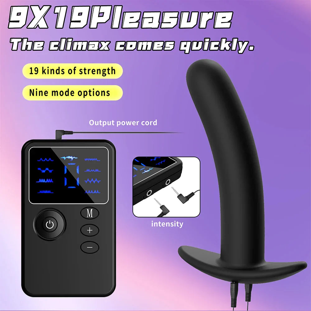 Shock Metal Anal Plug Beginner Remote Control Anus Dilation Prostate Massager Masturbation Tools Penis Stimulate BDSM Toys Adult